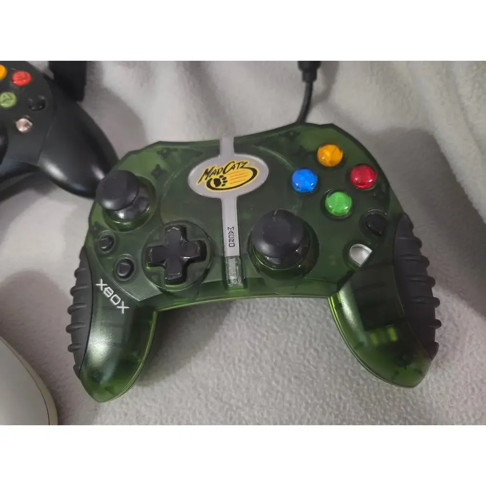 LOT 3 Vtg Official Original Microsoft Xbox Controller Wired S Type Black 360